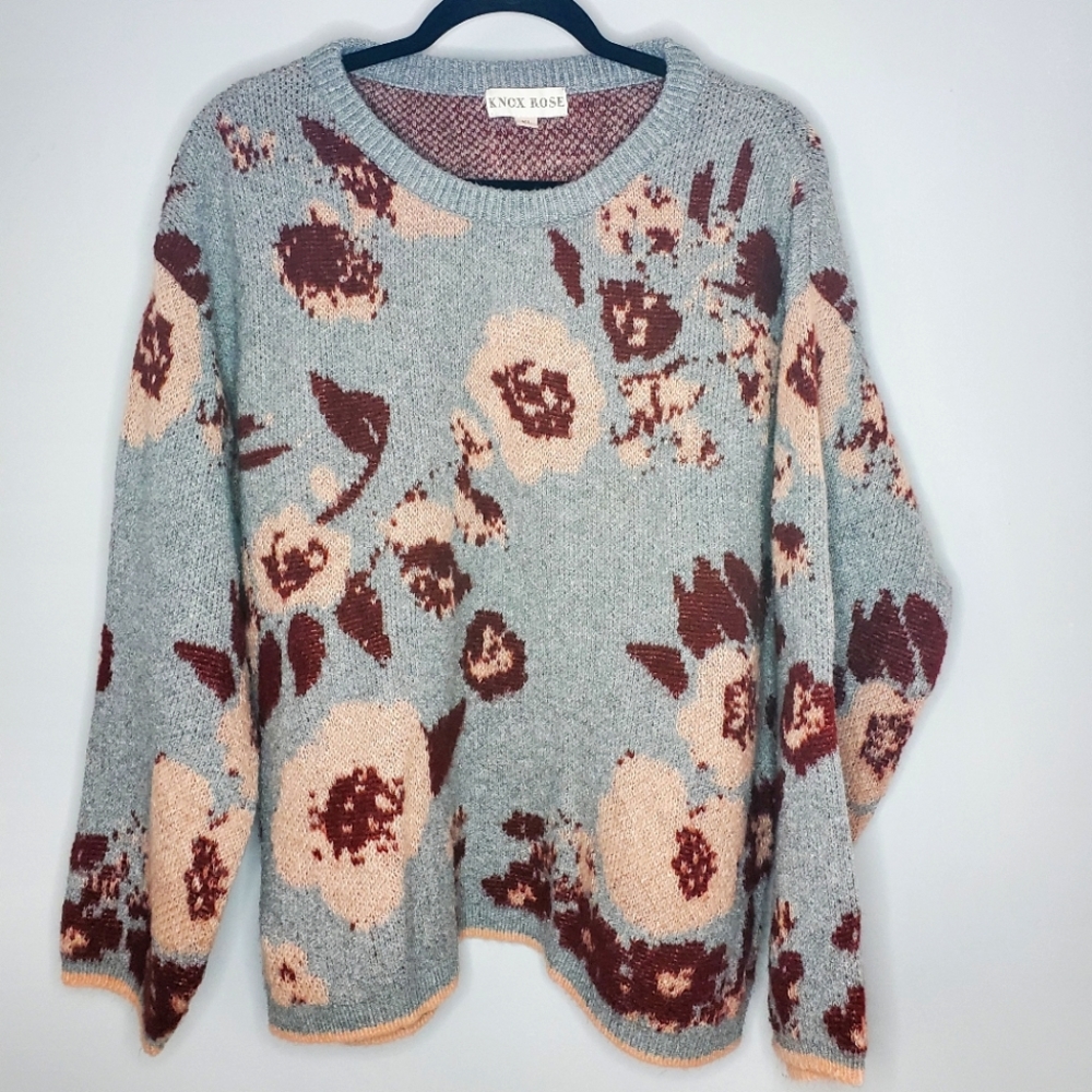 Floral sweater